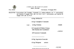 27/05: Convocazione del Consiglio Comunale